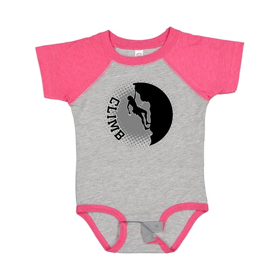 Inktastic Rock Climbing Silhouette Boys or Girls Baby Bodysuit