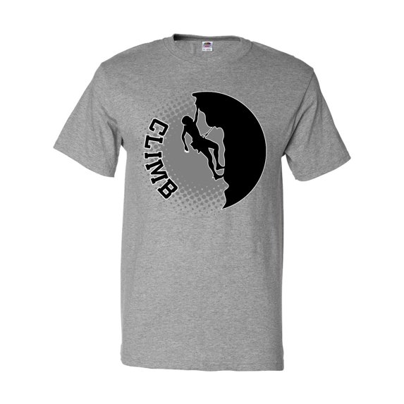 Inktastic Rock Climbing Silhouette T-Shirt