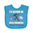 thumbnail image 1 of Inktastic Rock Hounding Rock Collector Boys or Girls Baby Bib, 1 of 4
