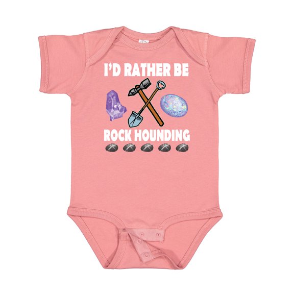 Inktastic Rock Hounding Rock Collector Boys or Girls Baby Bodysuit