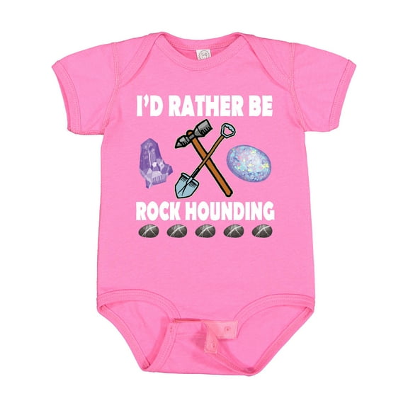 Inktastic Rock Hounding Rock Collector Boys or Girls Baby Bodysuit