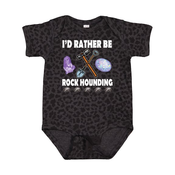 Inktastic Rock Hounding Rock Collector Boys or Girls Baby Bodysuit