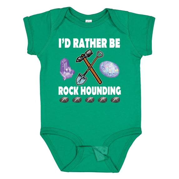 Inktastic Rock Hounding Rock Collector Boys or Girls Baby Bodysuit
