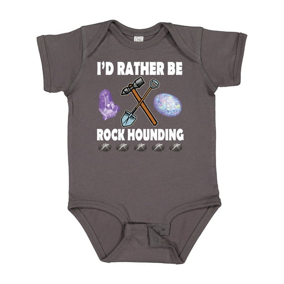Inktastic Rock Hounding Rock Collector Boys or Girls Baby Bodysuit