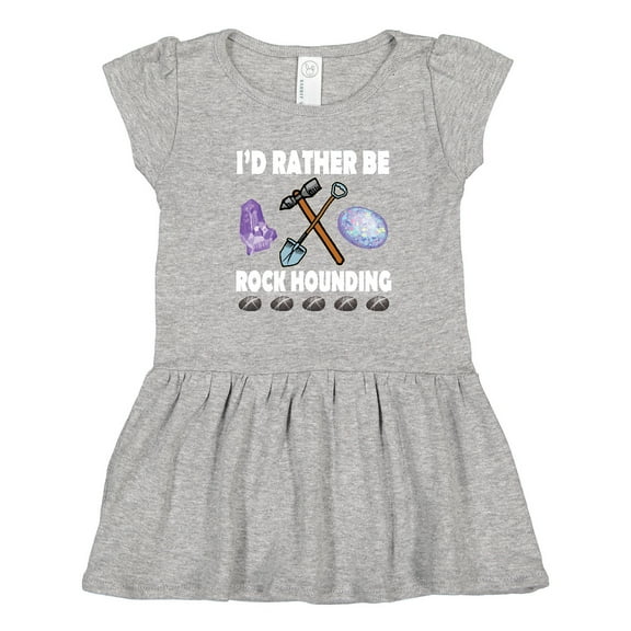 Inktastic Rock Hounding Rock Collector Girls Toddler Dress