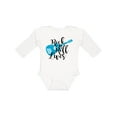 thumbnail image 1 of Inktastic Rock and Roll Lives with Blue Guitar Boys or Girls Long Sleeve Baby Bodysuit, 1 of 5