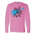 thumbnail image 1 of Inktastic Rock and Roll Lives with Blue Guitar Long Sleeve T-Shirt, 1 of 5