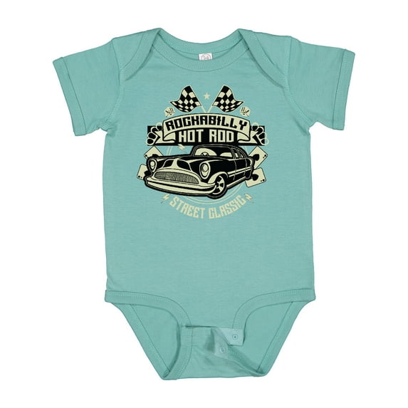 Inktastic Rockabilly Hotrod Boys or Girls Baby Bodysuit