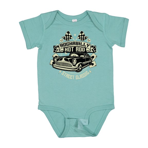 Inktastic Rockabilly Hotrod Boys or Girls Baby Bodysuit