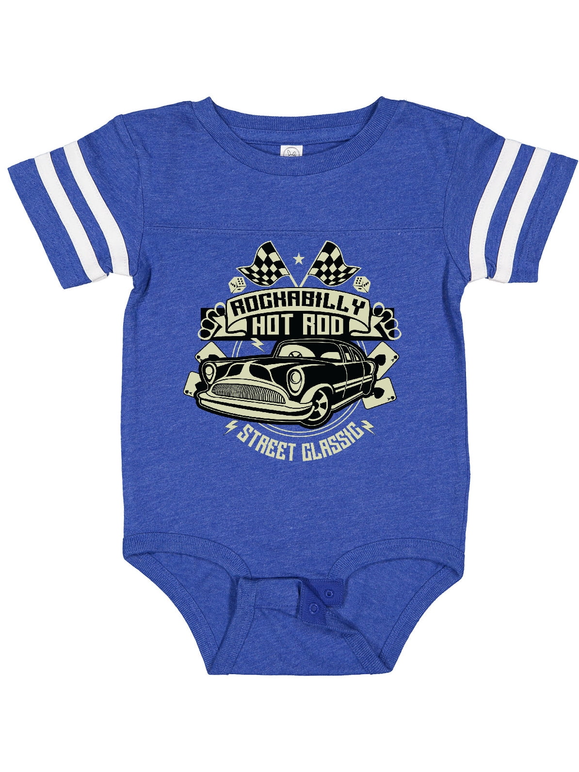 Inktastic Smokin Hotrod Baby Bodysuit - Cute Graphic Onesie, 3-Snap Closure, USA Printed