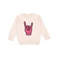 thumbnail image 1 of Inktastic Rocker Hand Pink Toddler Sweatshirt, 1 of 4