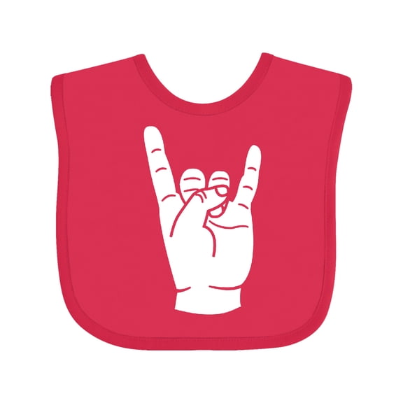 Inktastic Rocker Horns Boys or Girls Baby Bib
