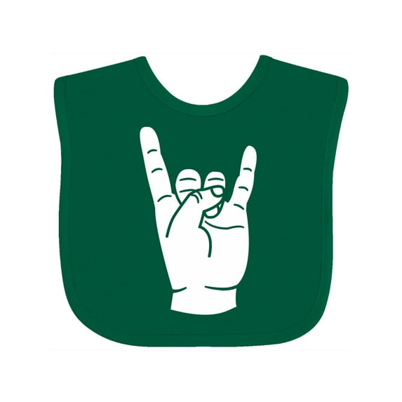 Inktastic Rocker Horns Boys or Girls Baby Bib