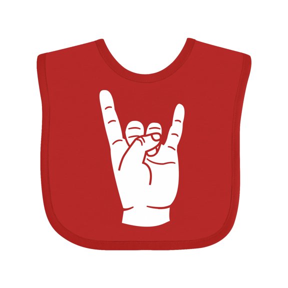 Inktastic Rocker Horns Boys or Girls Baby Bib
