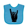 thumbnail image 1 of Inktastic Rocker Horns Boys or Girls Baby Bib, 1 of 4
