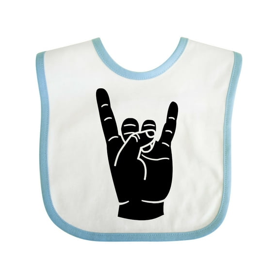 Inktastic Rocker Horns Boys or Girls Baby Bib