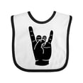 thumbnail image 1 of Inktastic Rocker Horns Boys or Girls Baby Bib, 1 of 4
