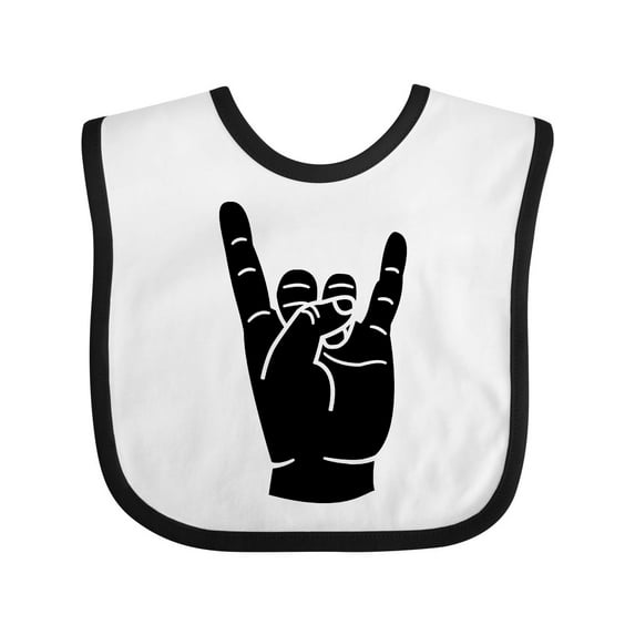 Inktastic Rocker Horns Boys or Girls Baby Bib