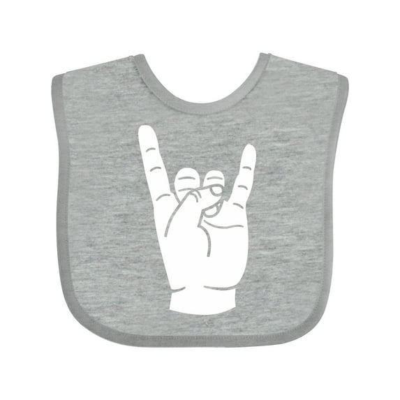 Inktastic Rocker Horns Boys or Girls Baby Bib