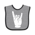 thumbnail image 1 of Inktastic Rocker Horns Boys or Girls Baby Bib, 1 of 4