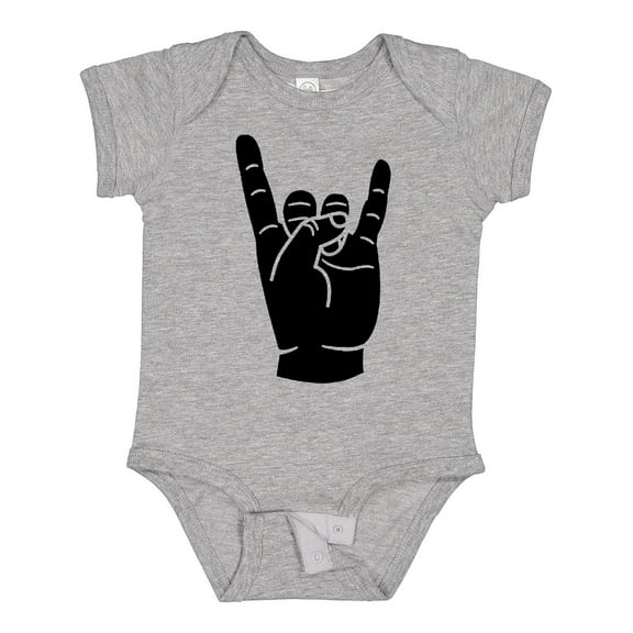 Inktastic Rocker Horns Boys or Girls Baby Bodysuit