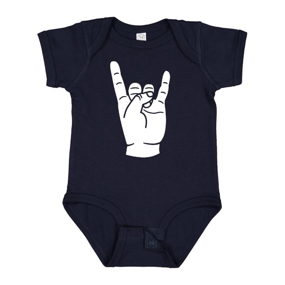 Inktastic Rocker Horns Boys or Girls Baby Bodysuit