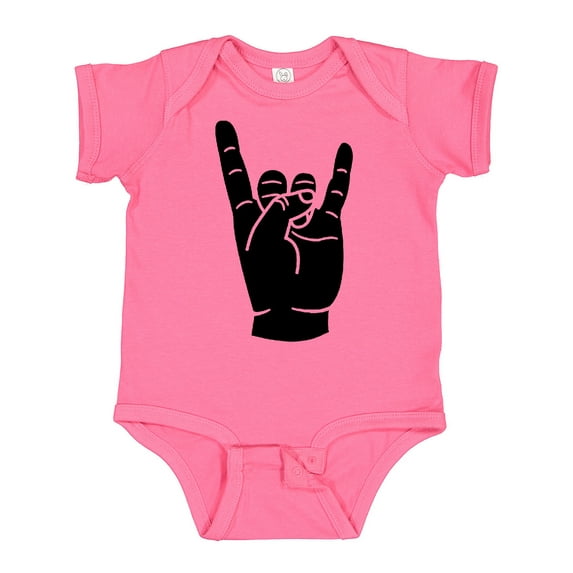 Inktastic Rocker Horns Boys or Girls Baby Bodysuit