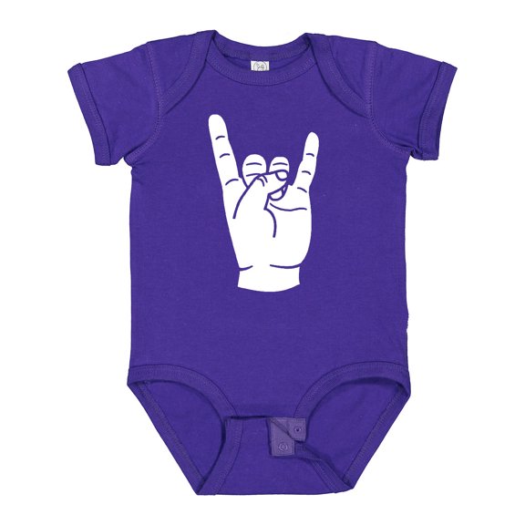 Inktastic Rocker Horns Boys or Girls Baby Bodysuit