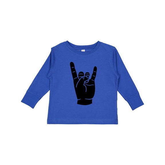 Inktastic Rocker Horns Boys or Girls Long Sleeve Toddler T-Shirt