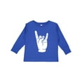 thumbnail image 1 of Inktastic Rocker Horns Boys or Girls Long Sleeve Toddler T-Shirt, 1 of 5