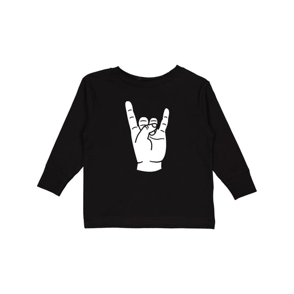 Inktastic Rocker Horns Boys or Girls Long Sleeve Toddler T-Shirt