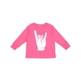 thumbnail image 1 of Inktastic Rocker Horns Boys or Girls Long Sleeve Toddler T-Shirt, 1 of 5