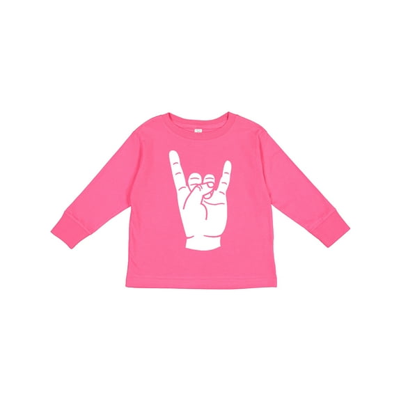 Inktastic Rocker Horns Boys or Girls Long Sleeve Toddler T-Shirt