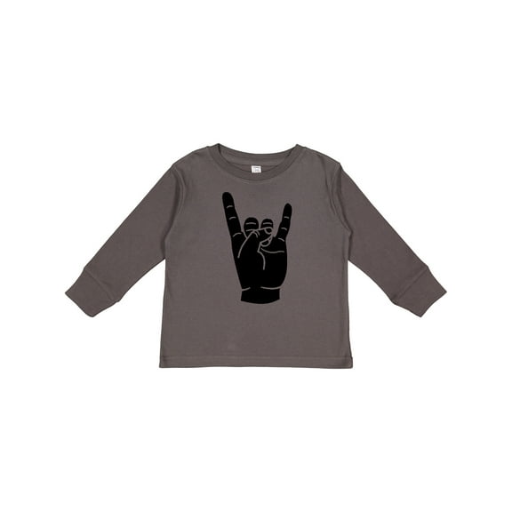 Inktastic Rocker Horns Boys or Girls Long Sleeve Toddler T-Shirt