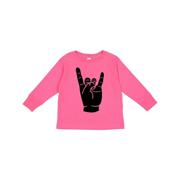 Inktastic Rocker Horns Boys or Girls Long Sleeve Toddler T-Shirt