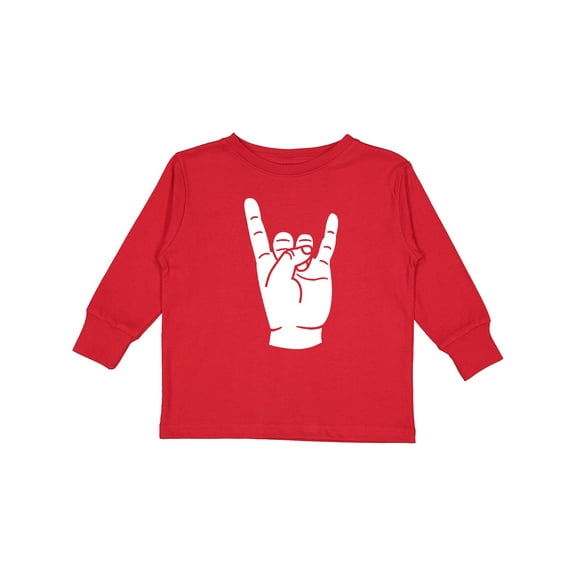 Inktastic Rocker Horns Boys or Girls Long Sleeve Toddler T-Shirt
