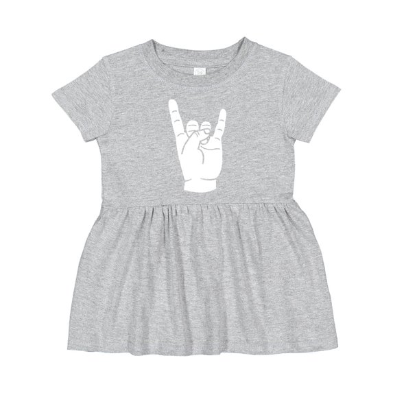 Inktastic Rocker Horns Girls Baby Dress
