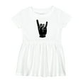 thumbnail image 1 of Inktastic Rocker Horns Girls Baby Dress, 1 of 5