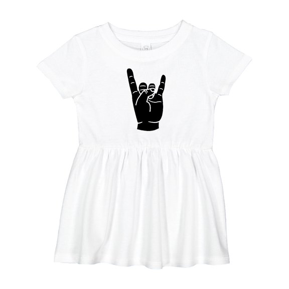 Inktastic Rocker Horns Girls Baby Dress