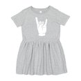 thumbnail image 1 of Inktastic Rocker Horns Girls Toddler Dress, 1 of 5