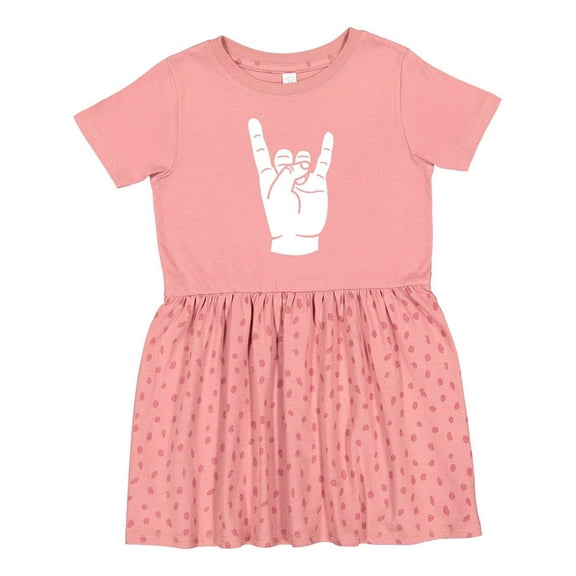 Inktastic Rocker Horns Girls Toddler Dress