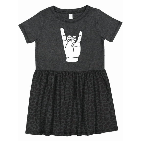 Inktastic Rocker Horns Girls Toddler Dress