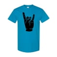 thumbnail image 1 of Inktastic Rocker Horns T-Shirt, 1 of 5
