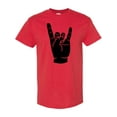 thumbnail image 1 of Inktastic Rocker Horns T-Shirt, 1 of 5