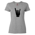 thumbnail image 1 of Inktastic Rocker Horns Women's T-Shirt, 1 of 5