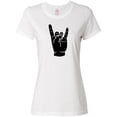 thumbnail image 1 of Inktastic Rocker Horns Women's T-Shirt, 1 of 5