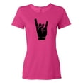 thumbnail image 1 of Inktastic Rocker Horns Women's T-Shirt, 1 of 5