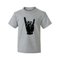 thumbnail image 1 of Inktastic Rocker Horns Youth T-Shirt, 1 of 5
