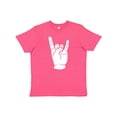 thumbnail image 1 of Inktastic Rocker Horns Youth T-Shirt, 1 of 5
