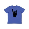 thumbnail image 1 of Inktastic Rocker Horns Youth T-Shirt, 1 of 5